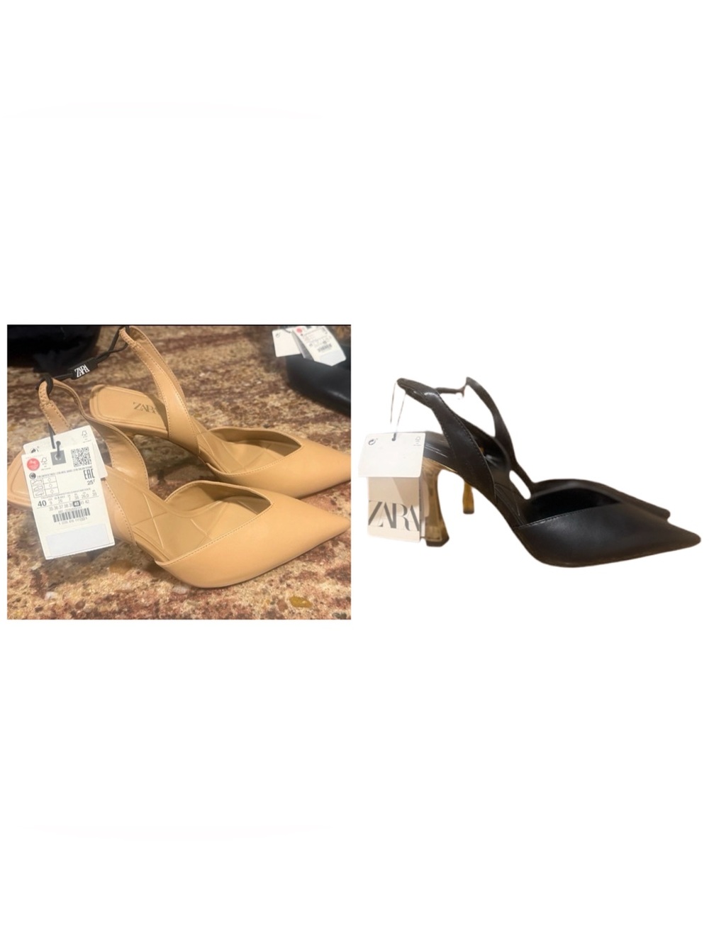 NWT Bundle (2) Zara women’s Heels size 40
